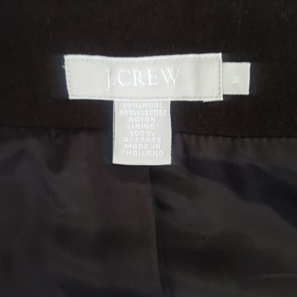 👧J.CREW Chocolate Brown Wool Jacket - Picture 5 of 6